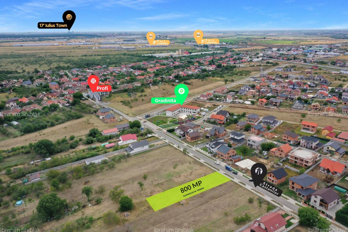 Teren Intravilan | 800 MP | Toate Utilitatile | Cartierul Primaverii | Comision - 3