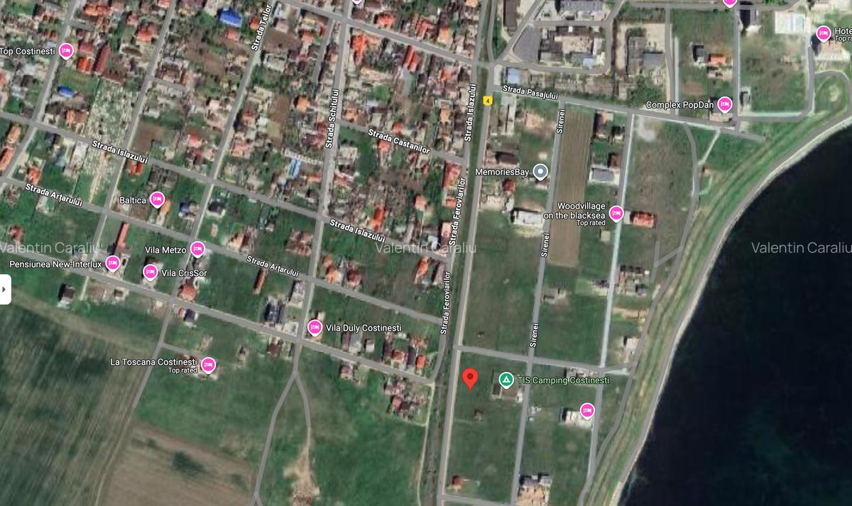 COMISION 0% - Teren Intravilan Costinesti 1000mp – 250m fata de mare - 2