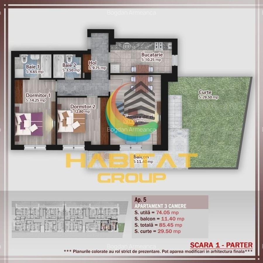 De vanzare apartament 3 camere langa Parcul Teilor din Titan - 2