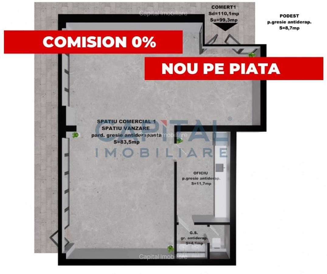 Comision 0%! Spatii Comerciale de Vanzare - Cartier Transilvania - Lacul Noua - 6