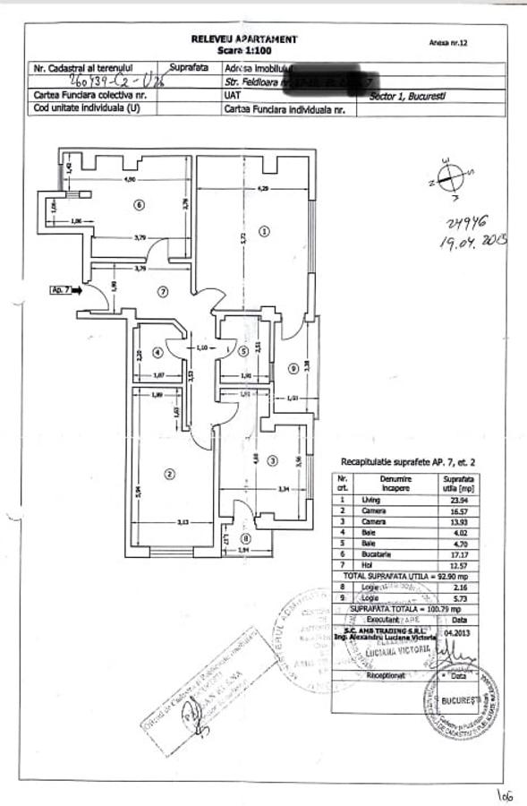 Apartament 3 camere, 93 mp, Damaroaia - 16