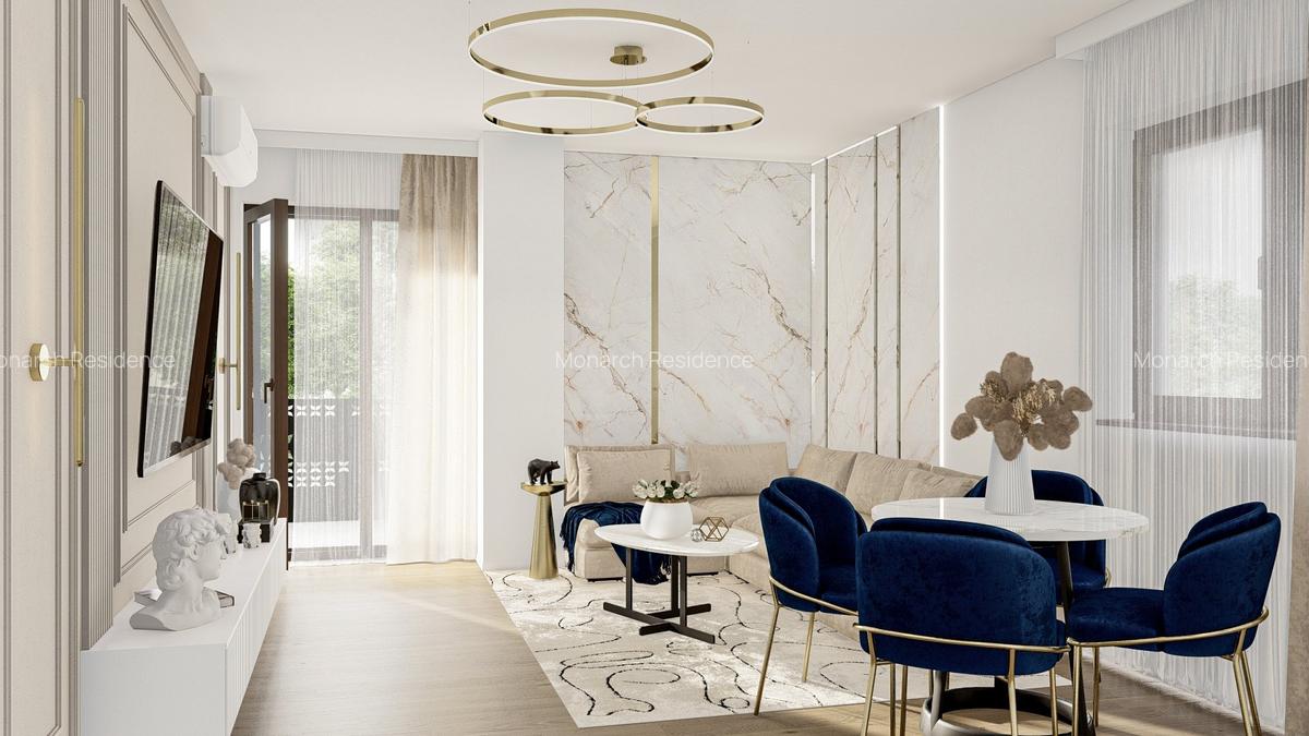 3 camere, vedere pe 2 parti, 2 bai - MONARCH RESIDENCE - 4