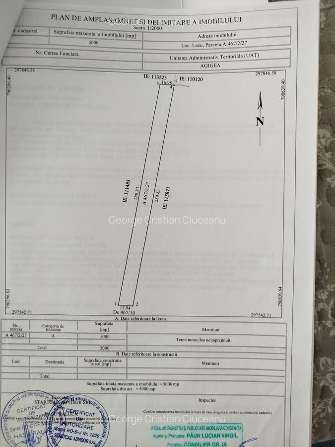 Vanzare  teren  intravilan,   7500 mp vizavi de Constanta Business Park - 2