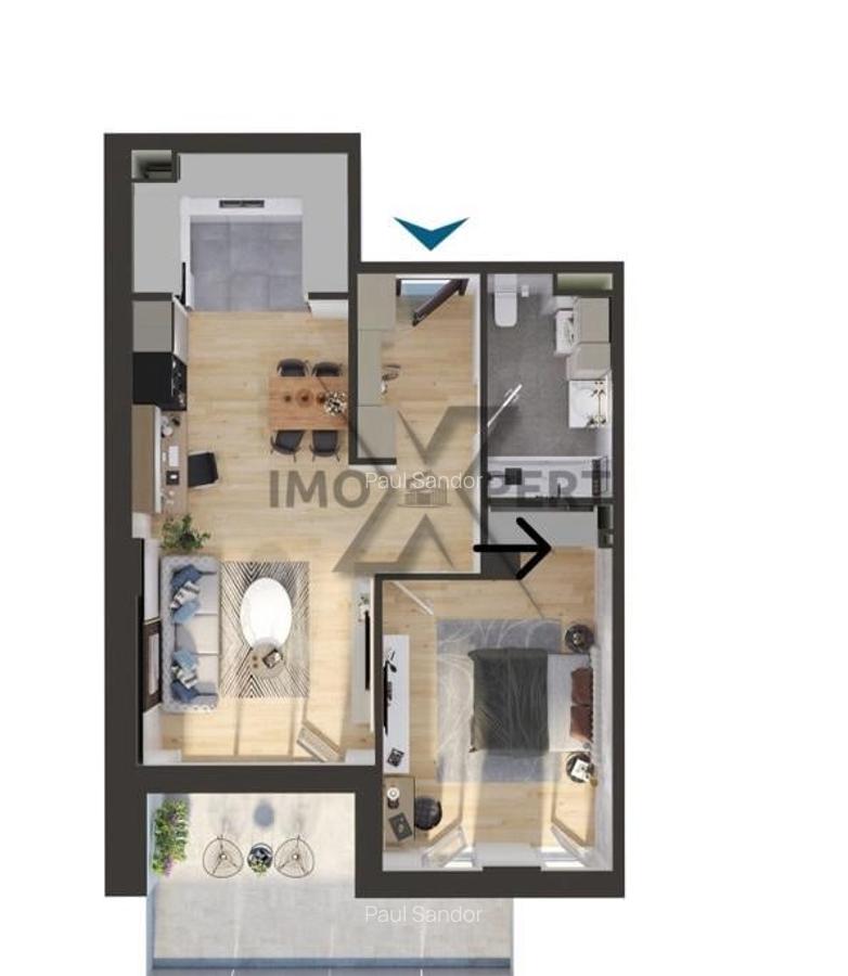 Apartament cu 2 camere in Elite Junior - 2