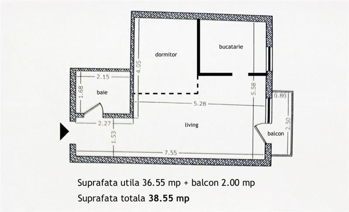 Vanzare studio Pod Constanta  Bloc 2012 - 2