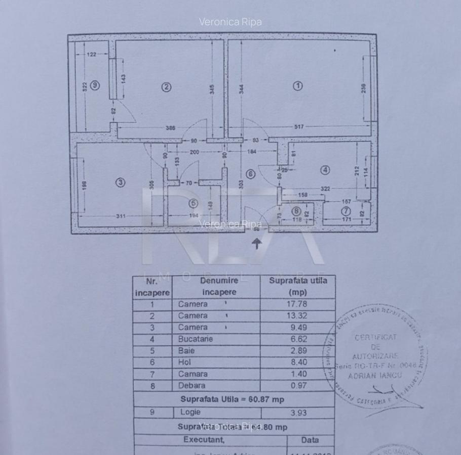 3 camere, decomandat, et 3/4, anvelopat-zona Pacii - 12