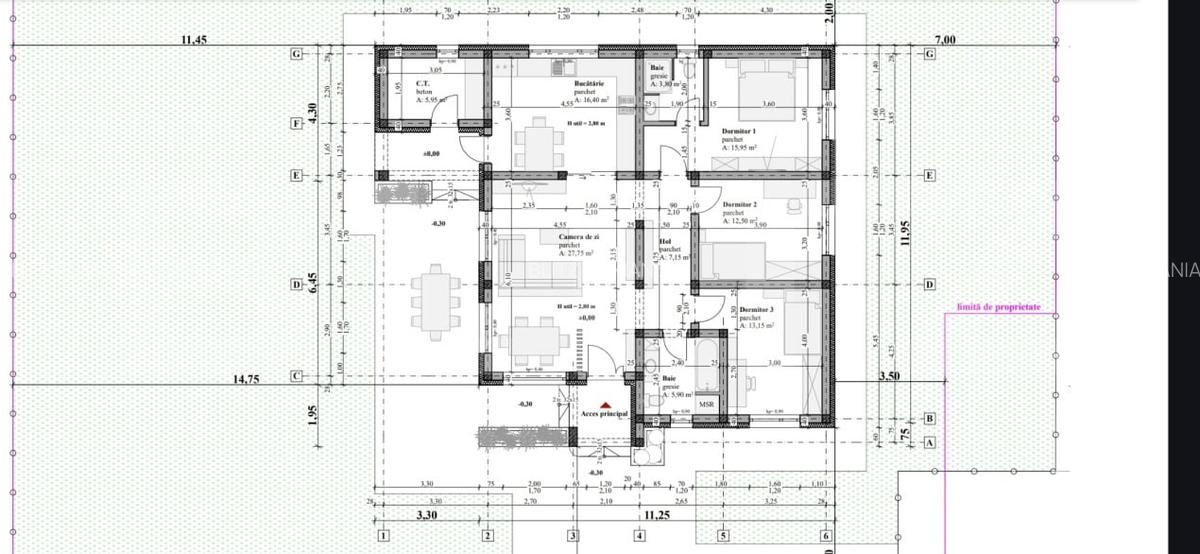 Casa de 110mp, 700 mp teren, zona Sf Ilie Nou - 4 Casa de 110mp, 700 mp teren, zona Sf Ilie Nou - 4