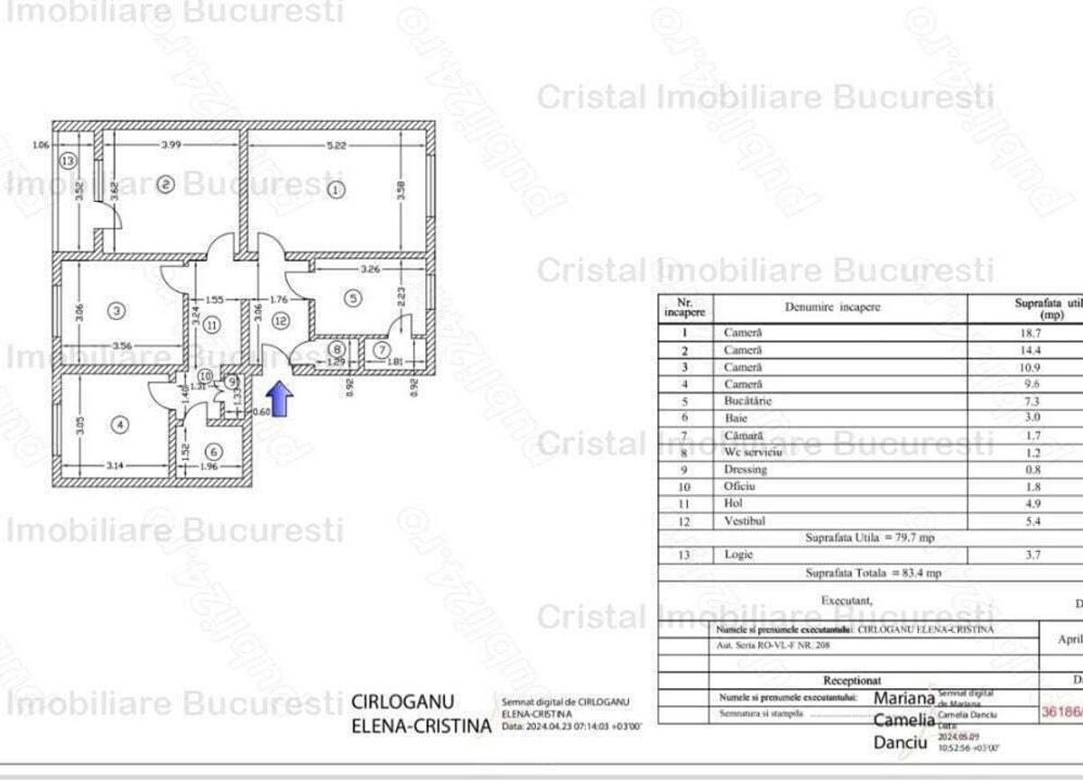 Vanzare Apartament 4 camere, Brancoveanu, Aleea Dolina. - 3