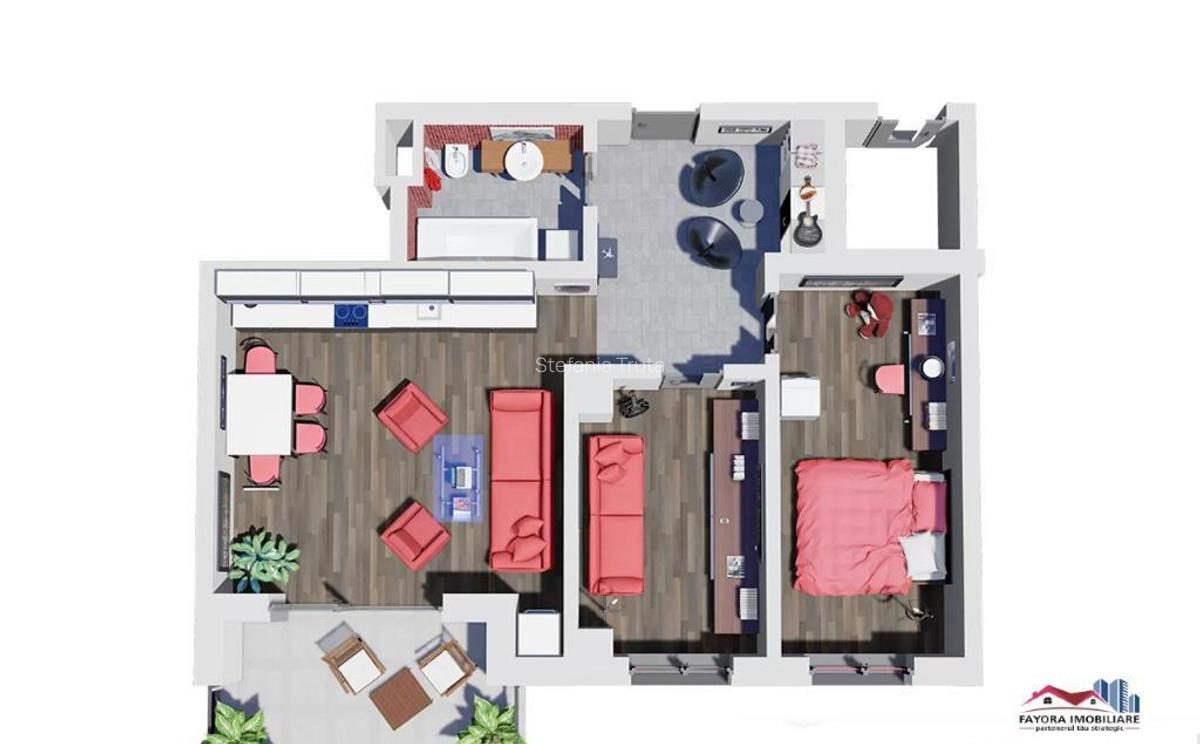 Apartament 3 Camere Tip A3 de in Ansamblul Green Residence - 2