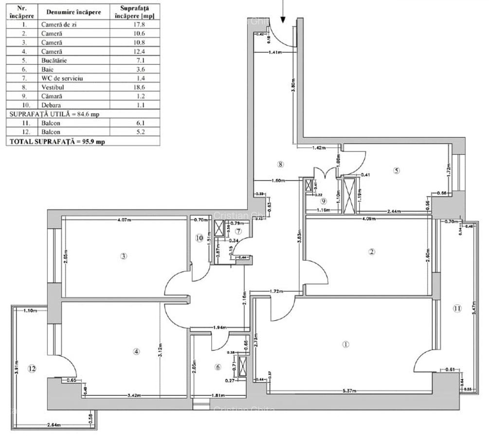 Apartament cu 4 camere decomandat în Iancului - 9