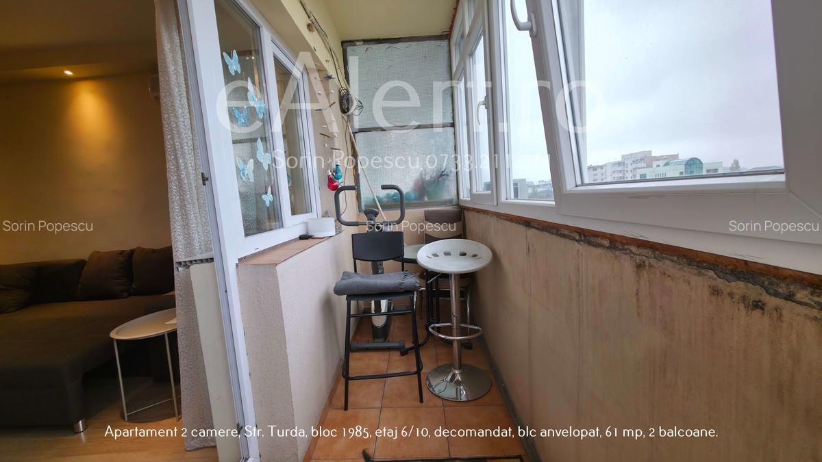 Apartament 2 camere, 61 mp, bloc 1985, 6/10, 2 balcoane, Str. Turda - 7