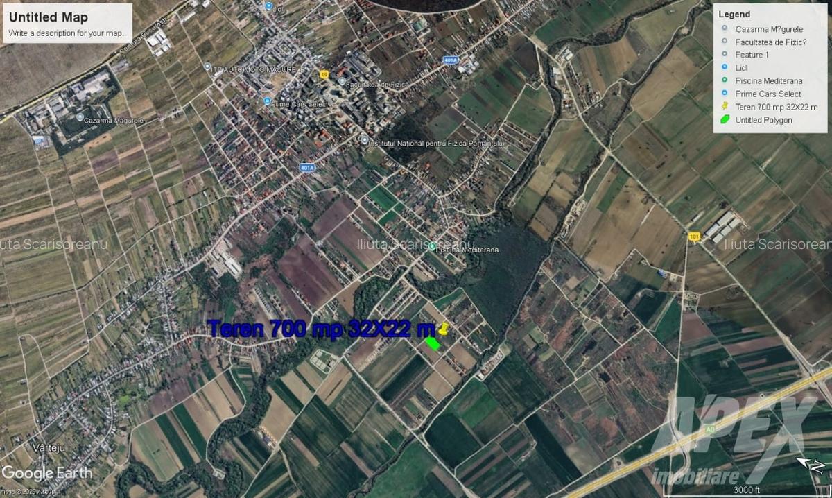 Teren intravilan 700 mp | utilitati publice 100 m| Magurele Str Floarea Soarelui - 3