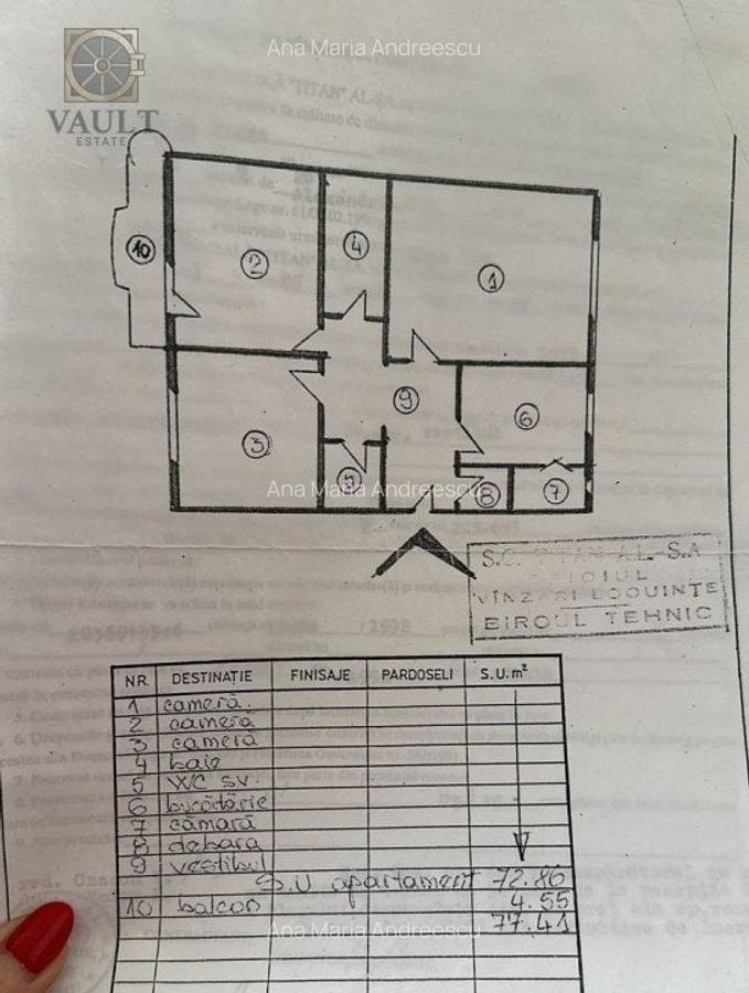 Apartament 3 camere- Metrou Timpuri Noi-Nerva Traian - 9