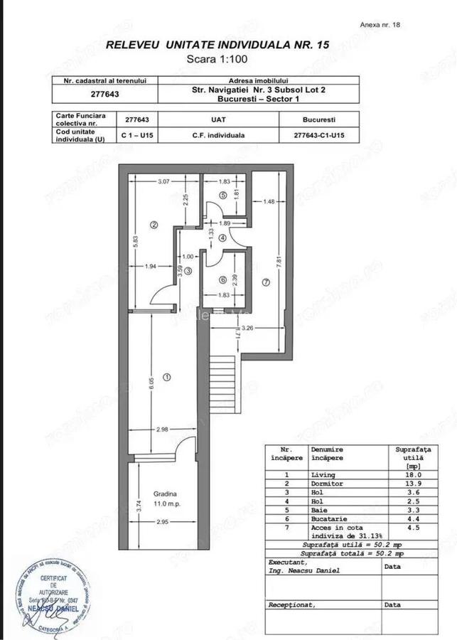 Apartament 2 Camere Demisol Lot 2 Bucurestii noi Curte 12 mp - 7