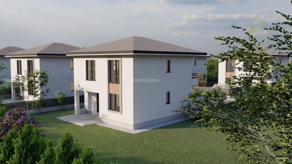 Vila individuală P+1E - 4/5 camere - 3 băi + dressing - teren 330mp - 13