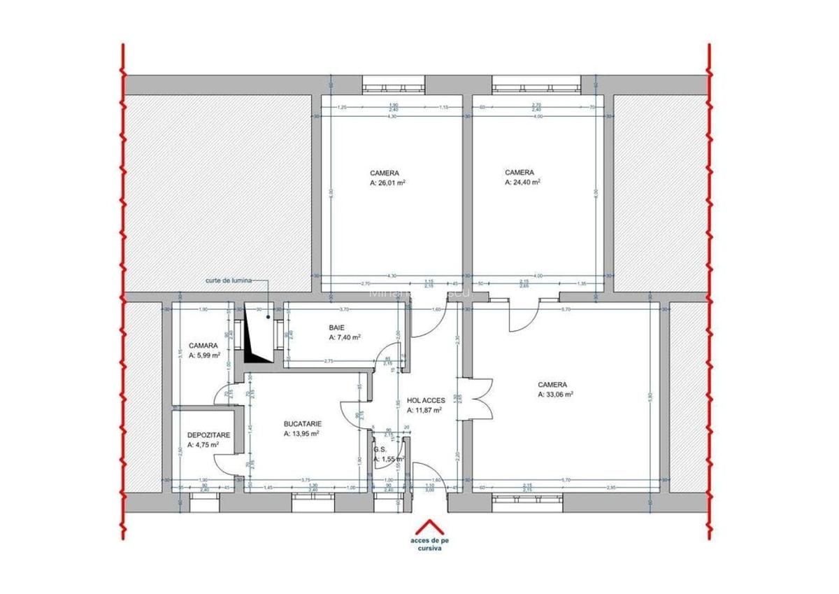 Apartament cu 4 camere semidecomandat în P-ța Victoriei - 7