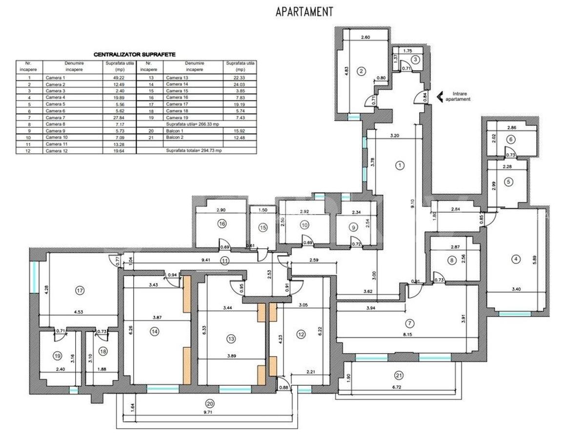 Apartament cu 6 camere | 267mp utili | clinica | birouri - 26