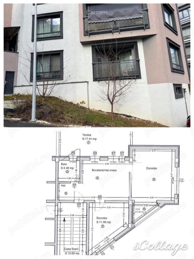 Apartament 2 camere 52mp, terasa ?i logie, parcare, zona Donath Park - 7