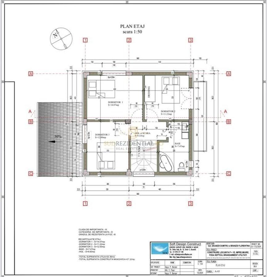 Casa individuala P+1, curte libera 350 mp, zona Berceni-Vidra, Ilfov - 17