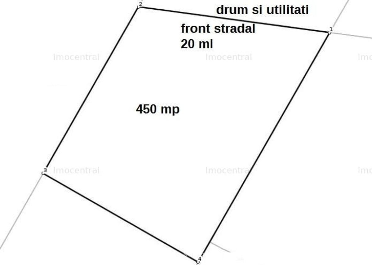Teren autorizabil pentru casa individuala /duplex, 450 mp, zona Valea Seaca - 3