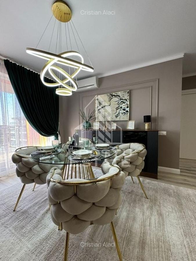 Apartament cu doua camere, mobilat LUX, etajul 11 - 13