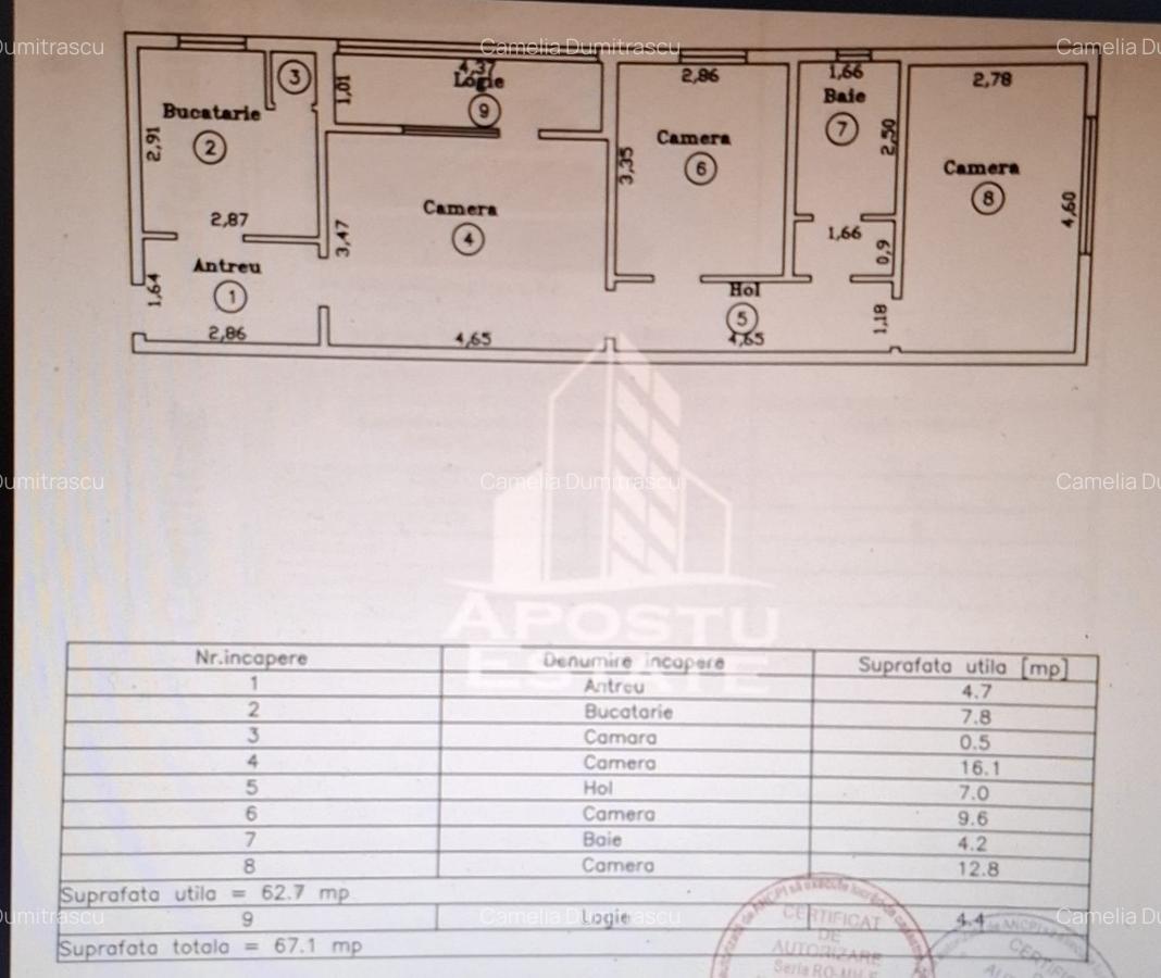 Circumvalatiunii [Gh Lazar] – Apartament 3 Camere - 9