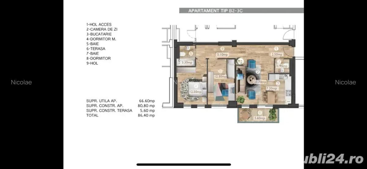 Vand Apartament 3 Camere | Belvedere Residences - 2 Vand Apartament 3 Camere | Belvedere Residences - 2