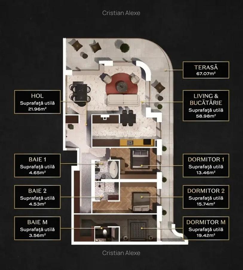 Pipera Apartament 4 Camere LUX Piscina Direct Dezvoltator Comision 0 - 4