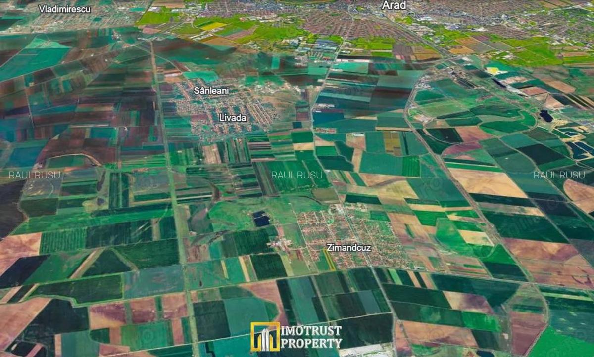 Teren intravilan de vanzare | Zimandcuz, Arad | 7.317 mp | Comision 0 - 2