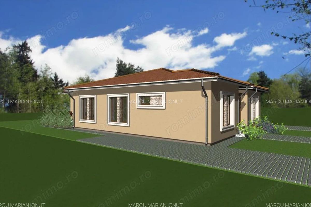 Duplex pe parter, 3 camere, 87 mp utili, teren 300 mp Urseni - 4