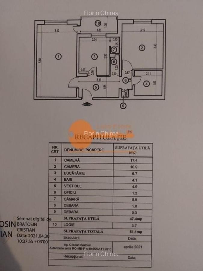 Apartament 2 camere decomandat – Crângași – 800 m metrou - 7