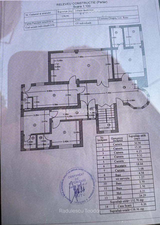 Vila 15 camere P+D+1+M, Com. Chiajna - Rosu - 3