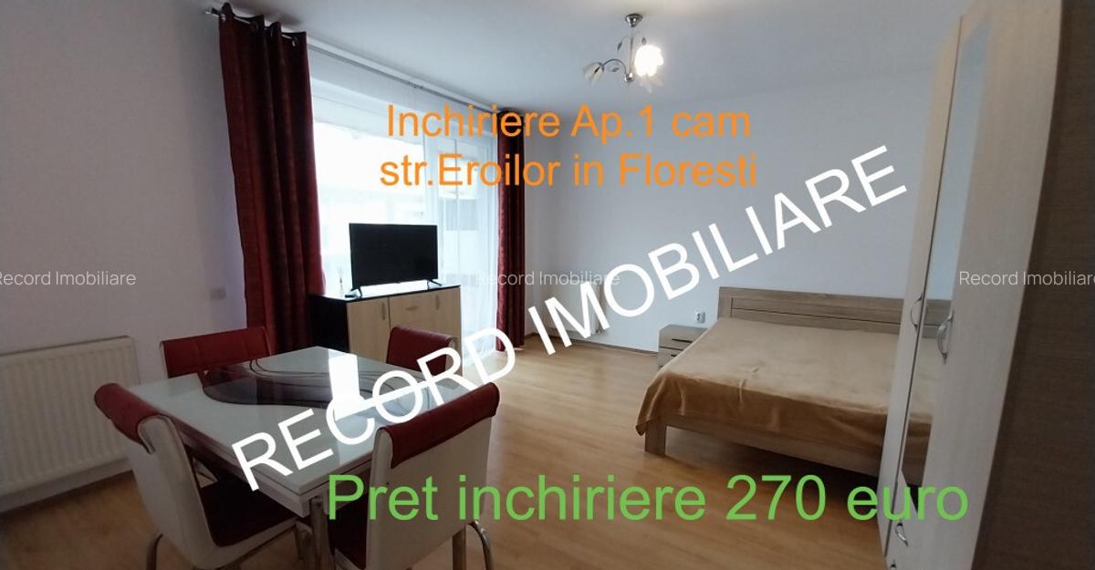 Apartament 1 camera, parcare pe Strada Eroilor in Floresti - 1