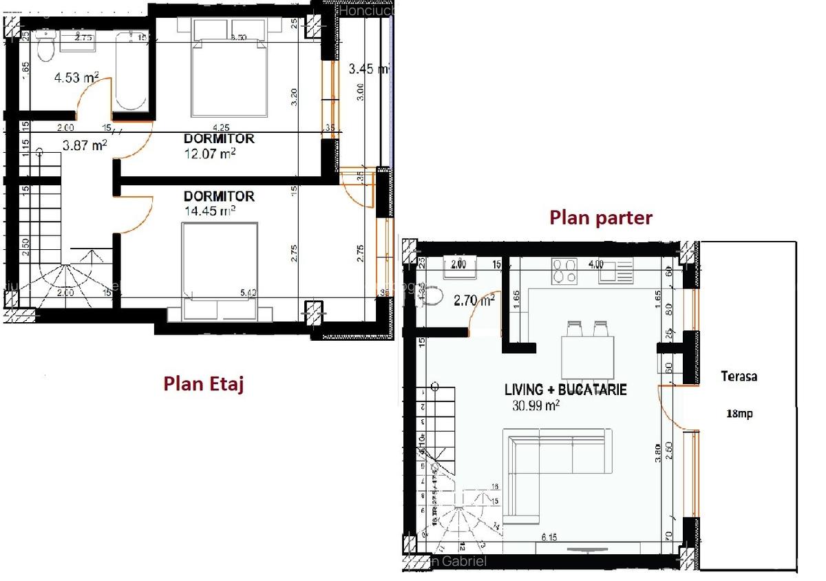 Apartament 3 camere D 2 bai Terasa Capat Pacurari - 3