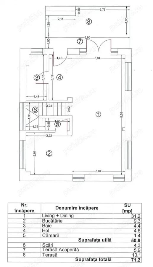 Casa noua P+1 Otopeni Central, 136 mp, 3 dormitoare, curte, parcare, incalzire in pardoseala - 9