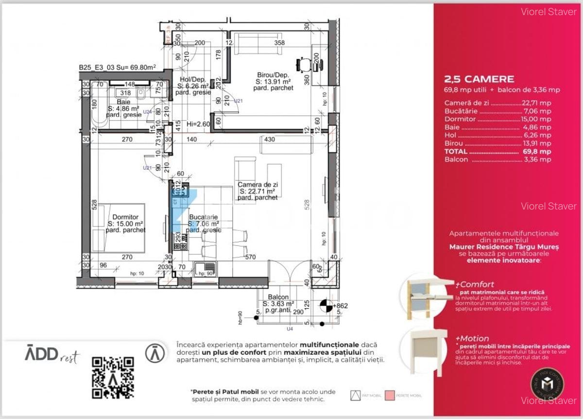 Apartament cu 2,5 camere + balcon si boxa, Targu Mures - 4