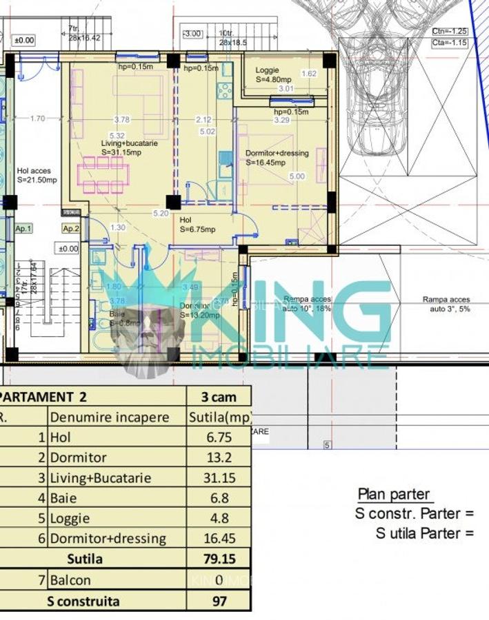 Apartament cu 3 camere decomandat în Băneasa - 6