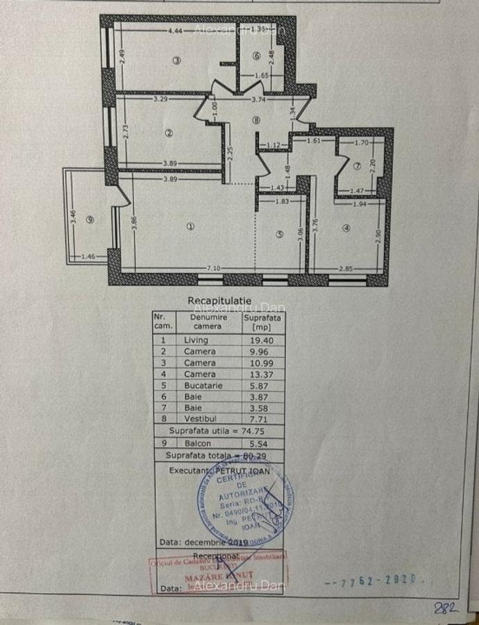 Apartament 4 camere Hercesa -parcare - boxa- zona Morarilor / Basarabia - 16