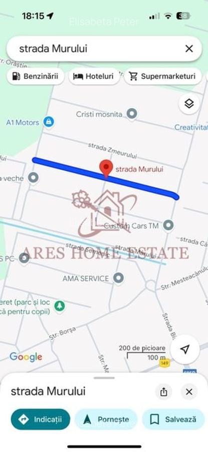 Teren intravilan 641 mp, deschidere 21 m - Str.  Zmeurului - 2