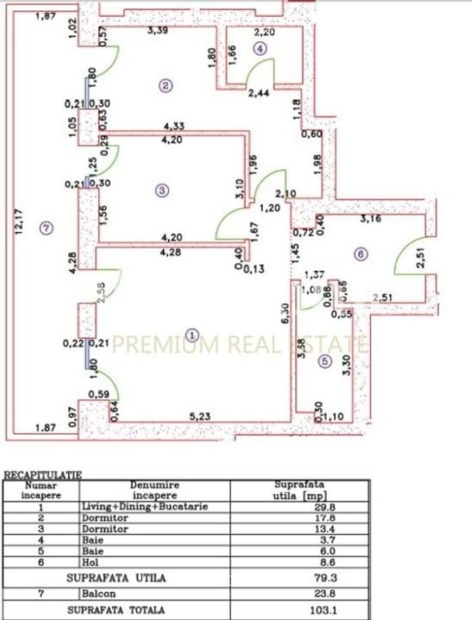 Apartament NOU 80 Mp utili + 24 mp terasa, 3 camere, parcare subterana, Iancu N. - 10