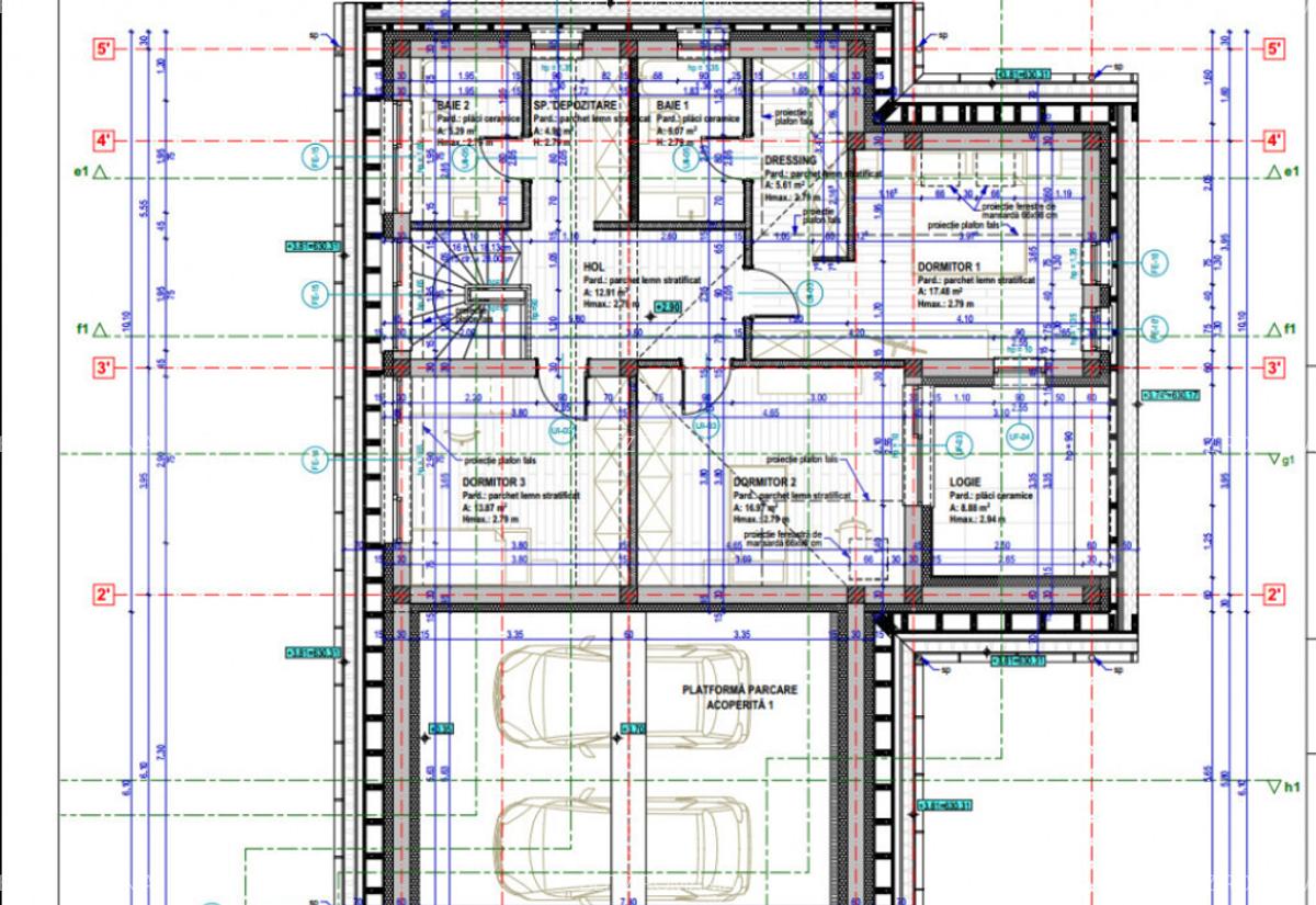 Duplex spatios 150 mp, teren 800 mp, carport pentru 2 masini - 1