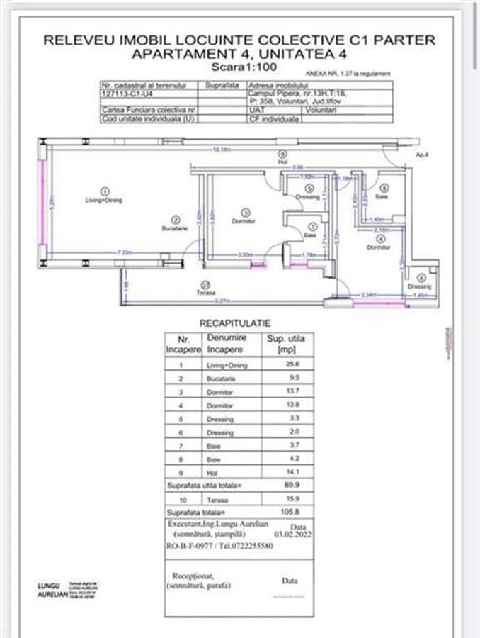 Vanzare apartament 3 camere Lux Voluntari - 29