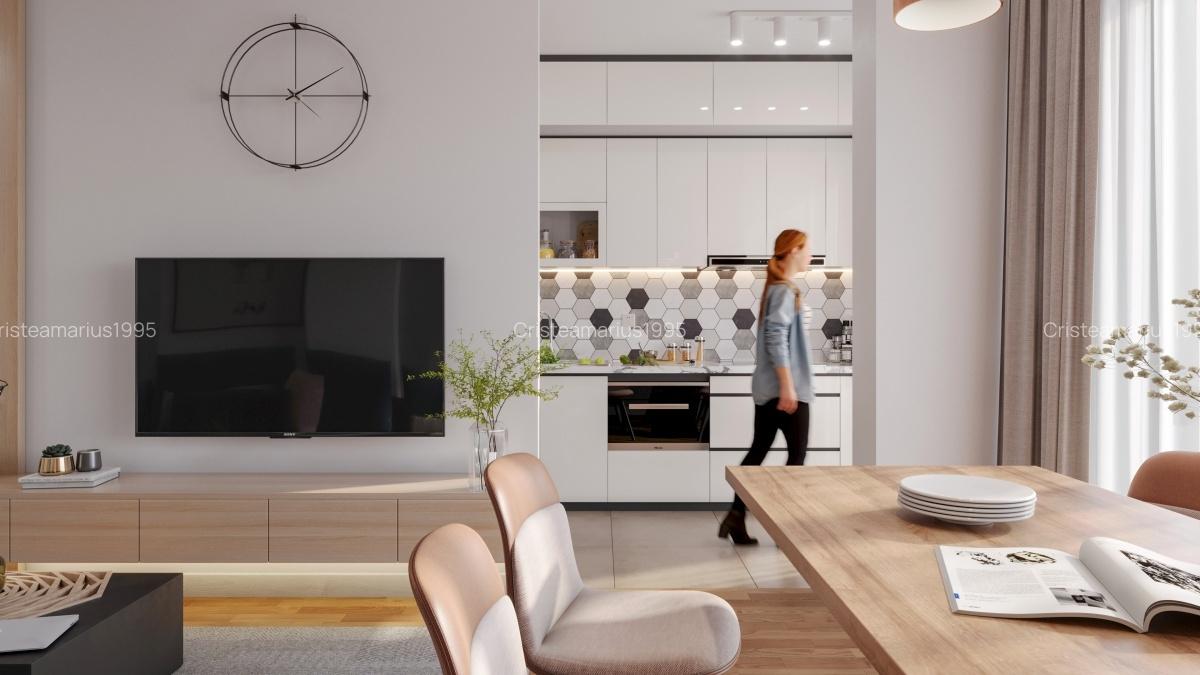 Apartament o camera, 38,5 mp, etaj 1, Bloc premium, Marasti - 3