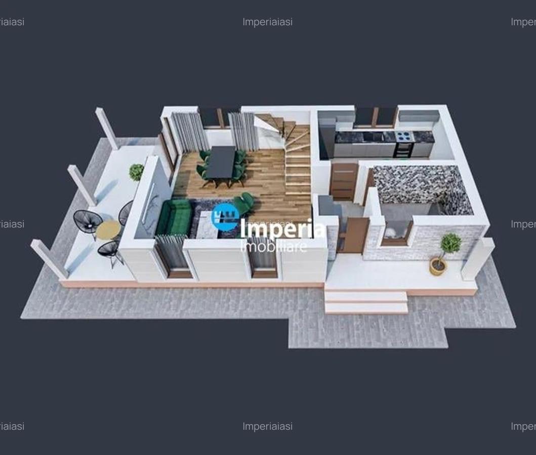 Casa 4 cam, 350 teren, canalizare, Cartier nou  Miroslava - 4