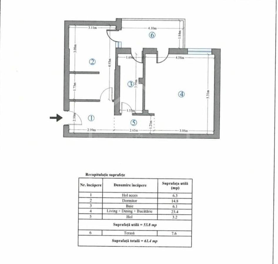Apartament cu 2 camere decomandat, mobilat în Băneasa - 17