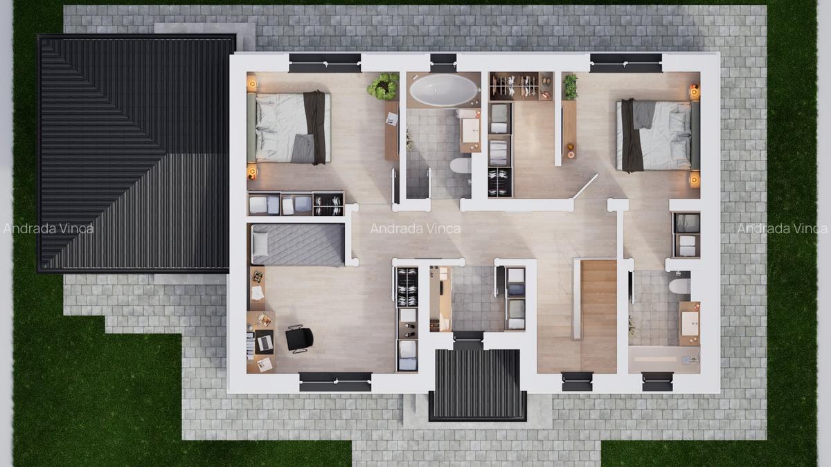 Locuință single 136 mp – compartimentare eficientă și design practic - 8