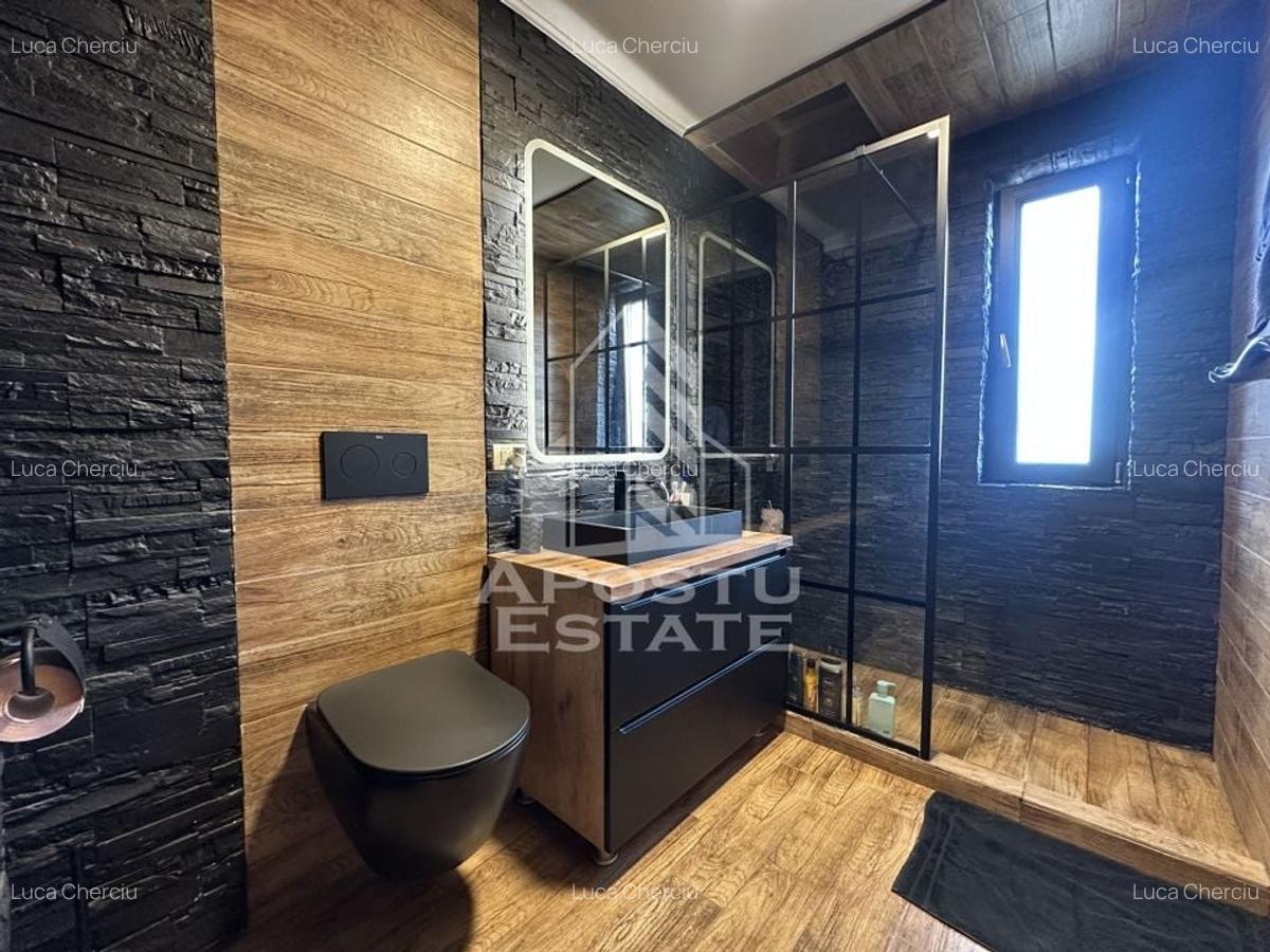 Penthouse mobilat de lux pe 2 nivele cu 3 camere si 2 bai in Giroc. - 12