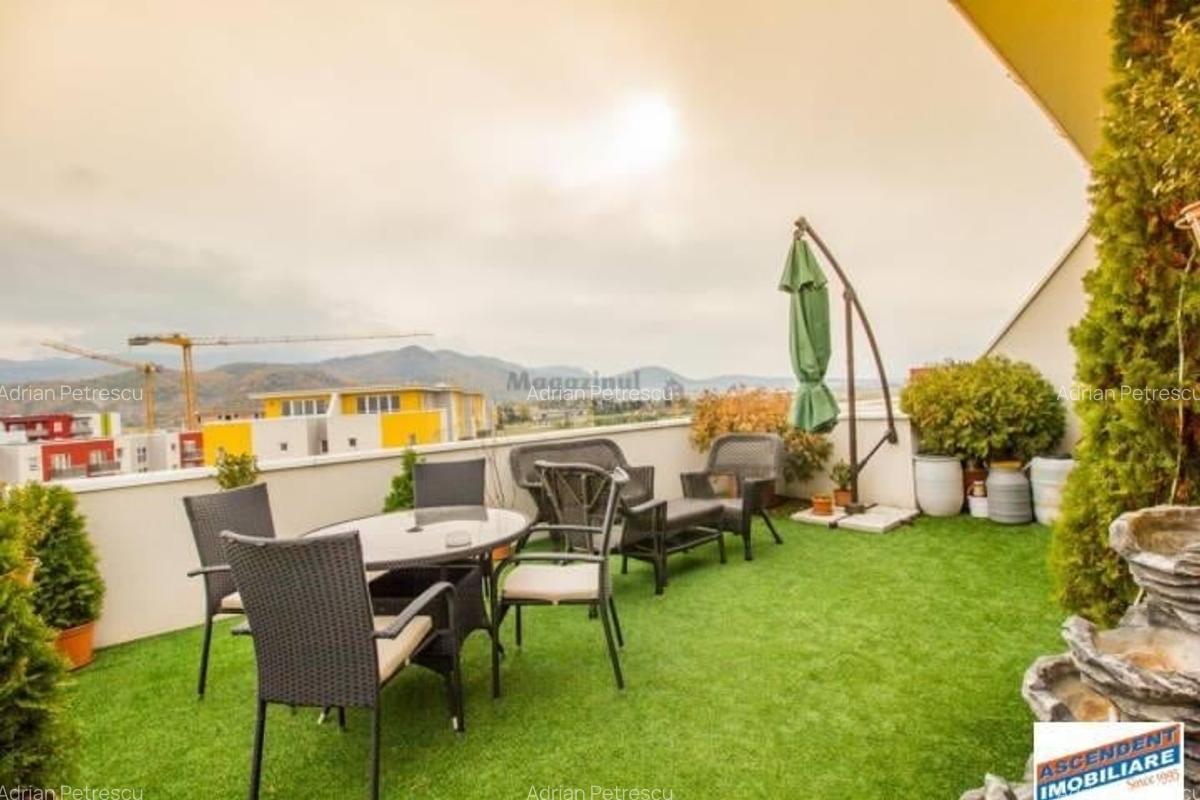 Penthouse extravagant,living spectaculos, semineu,terase generoase,Avantgarden, - 4