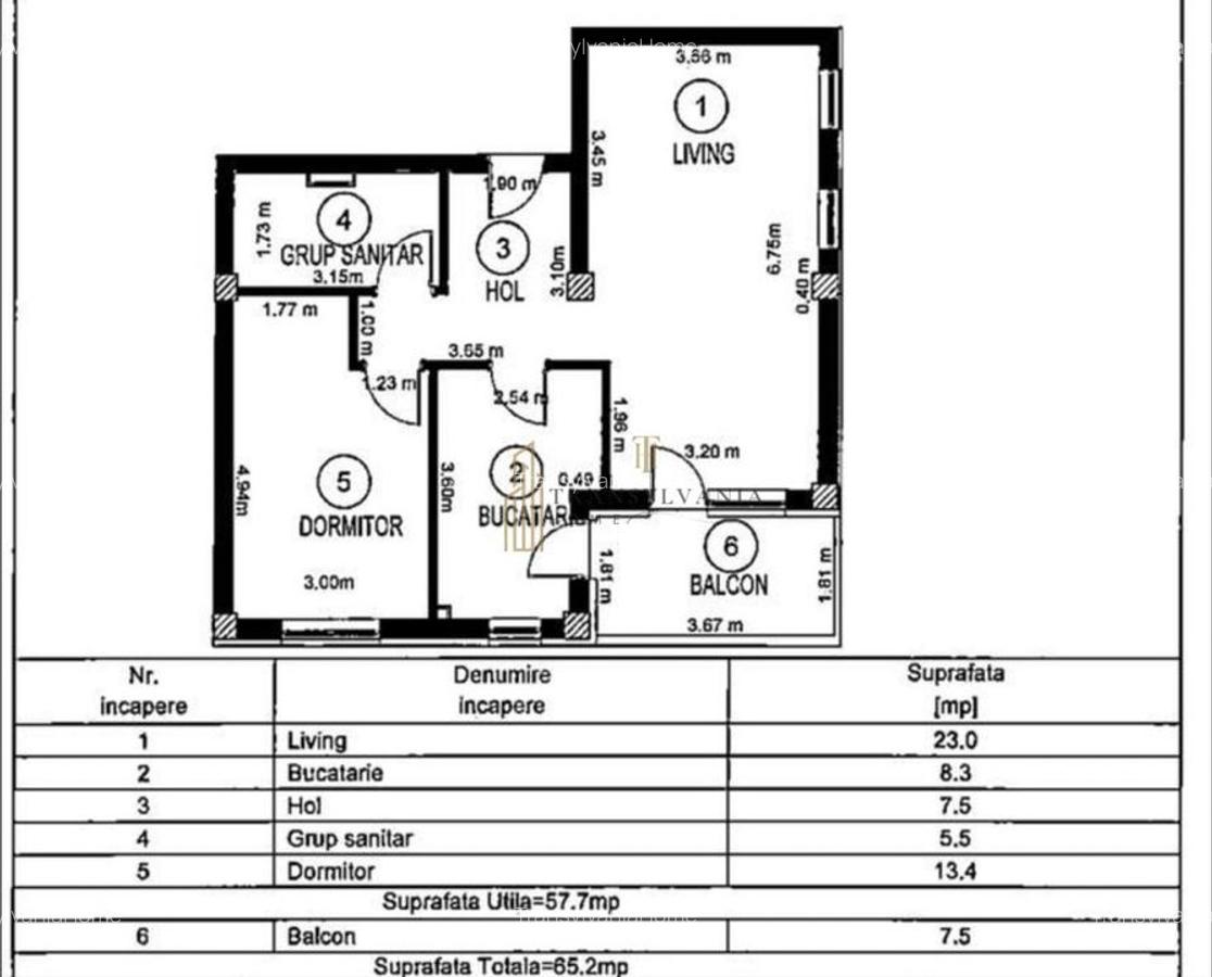 Apartament 2 camere, decomandat - 6