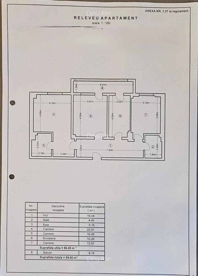 Apartament 3 camere - Loc parcare - Cartierul latin - 8 Apartament 3 camere - Loc parcare - Cartierul latin - 8